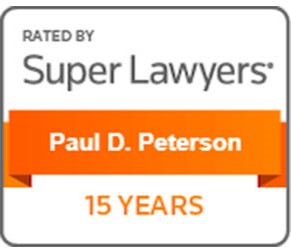 Rated By Super Lawyers | Top 100 Minnesota | Paul D. Peterson | William D. Harper | 15 Years | SuperLawyers.com